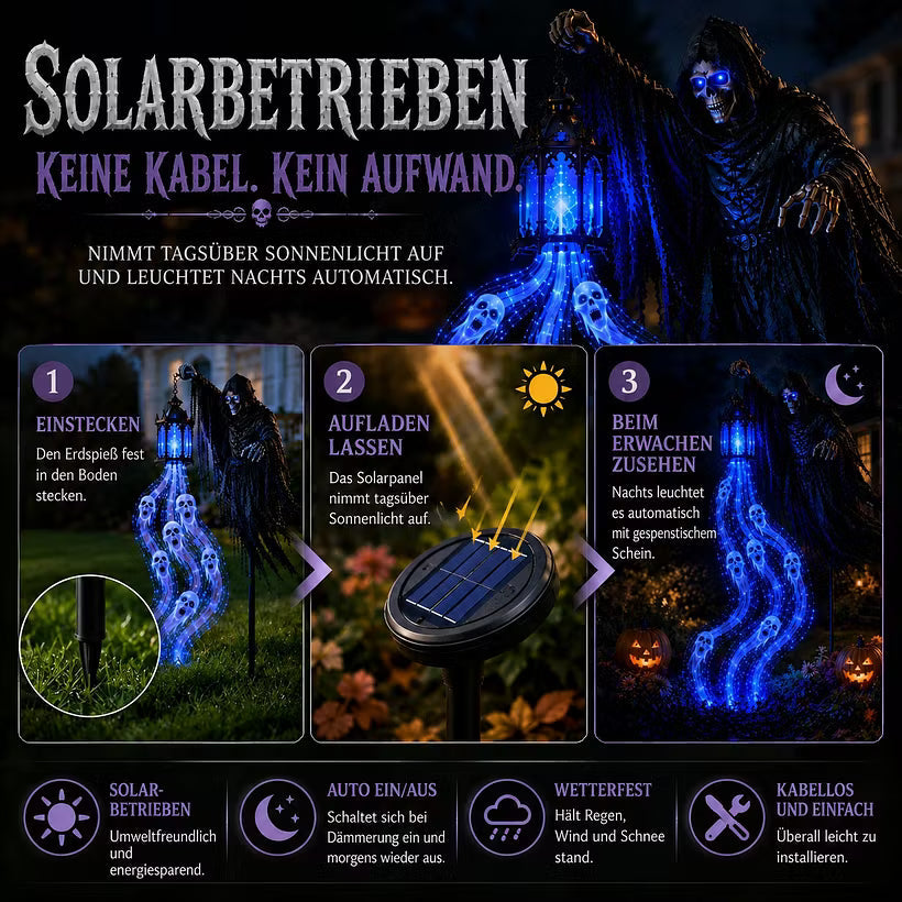 Halloween Soul Harvester Solar Garden Light