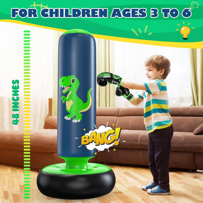 Kids Inflatable Dinosaur Punching Bag 48 Inch