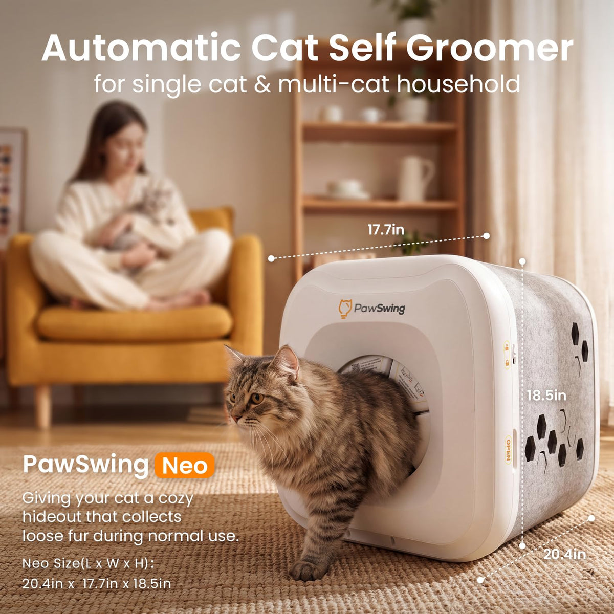 PawSwing Neo Cat Self Groomer – Cat Grooming House