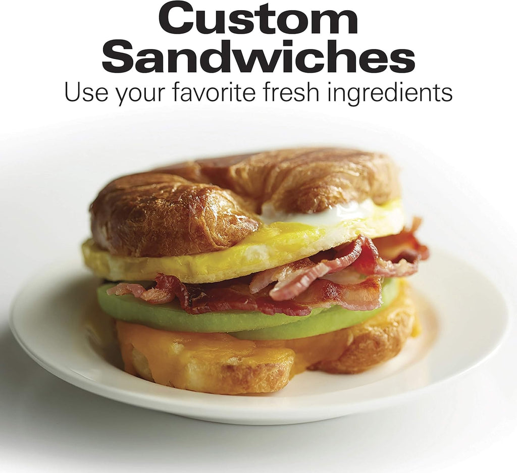 Breakfast Sandwich Maker with Egg Cooker Ring