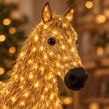 Double Horse LED Christmas Decoration Set