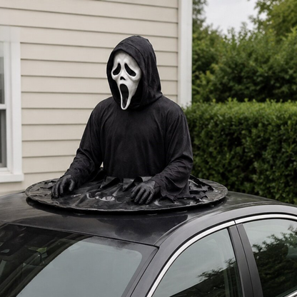 Horror Ghost Mask Car Roof Halloween Decor