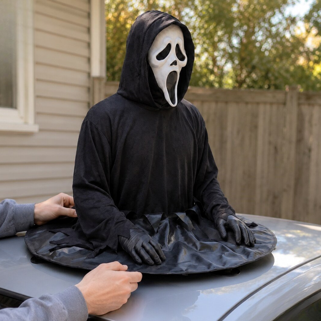 Horror Ghost Mask Car Roof Halloween Decor