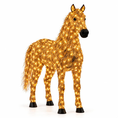 Double Horse LED Christmas Decoration Set