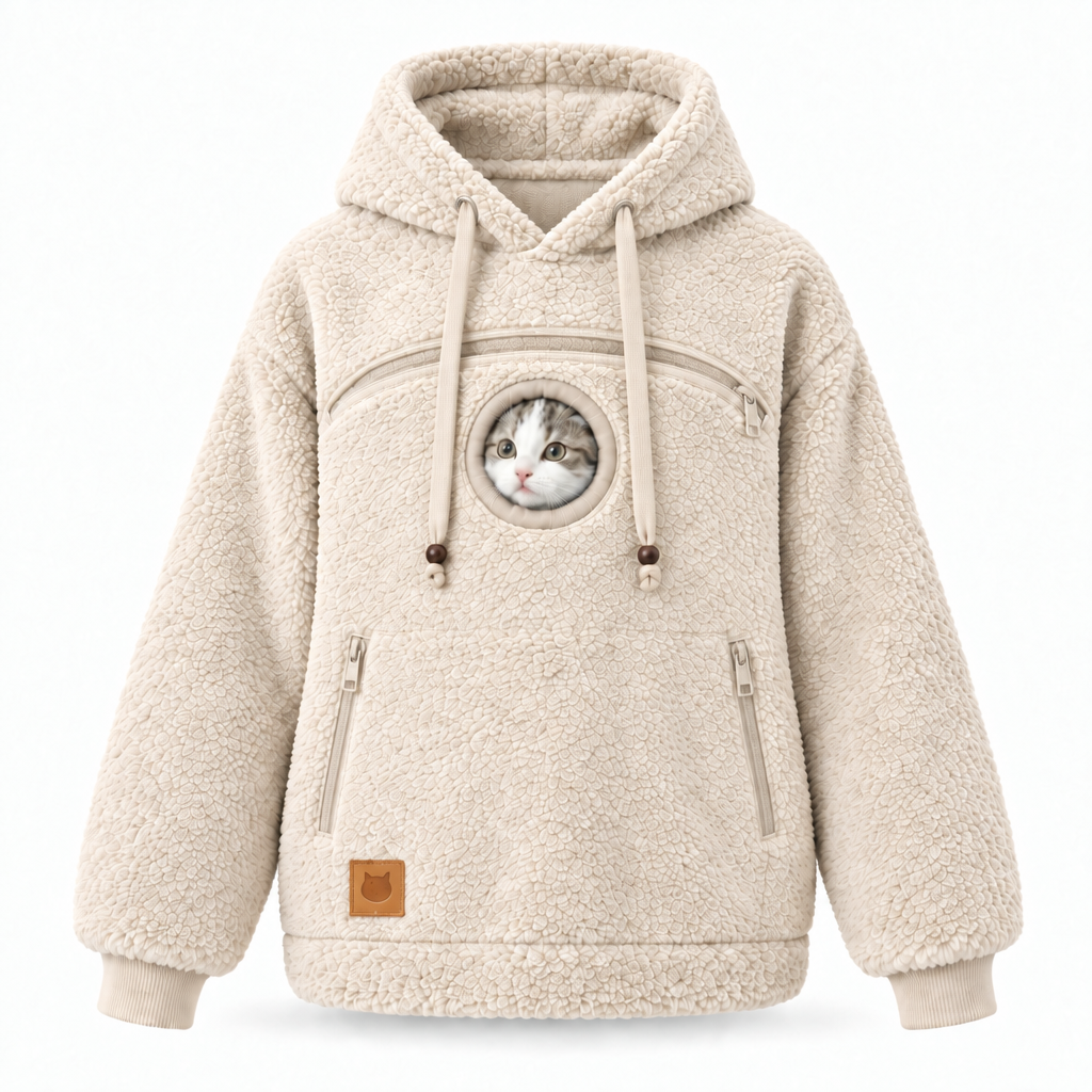 Pet Pouch Hoodie for Cats & Small Dogs