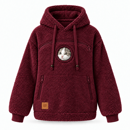 Pet Pouch Hoodie for Cats & Small Dogs