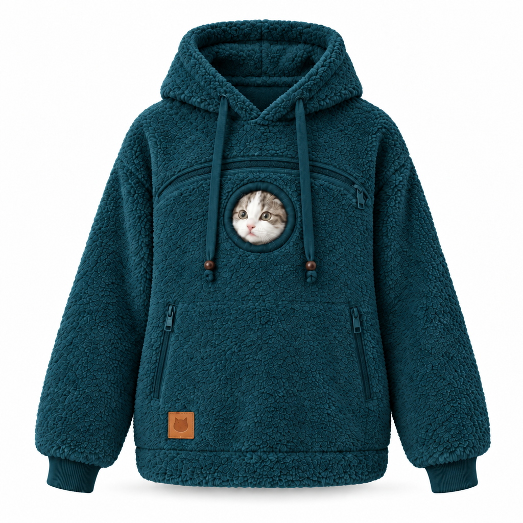 Pet Pouch Hoodie for Cats & Small Dogs