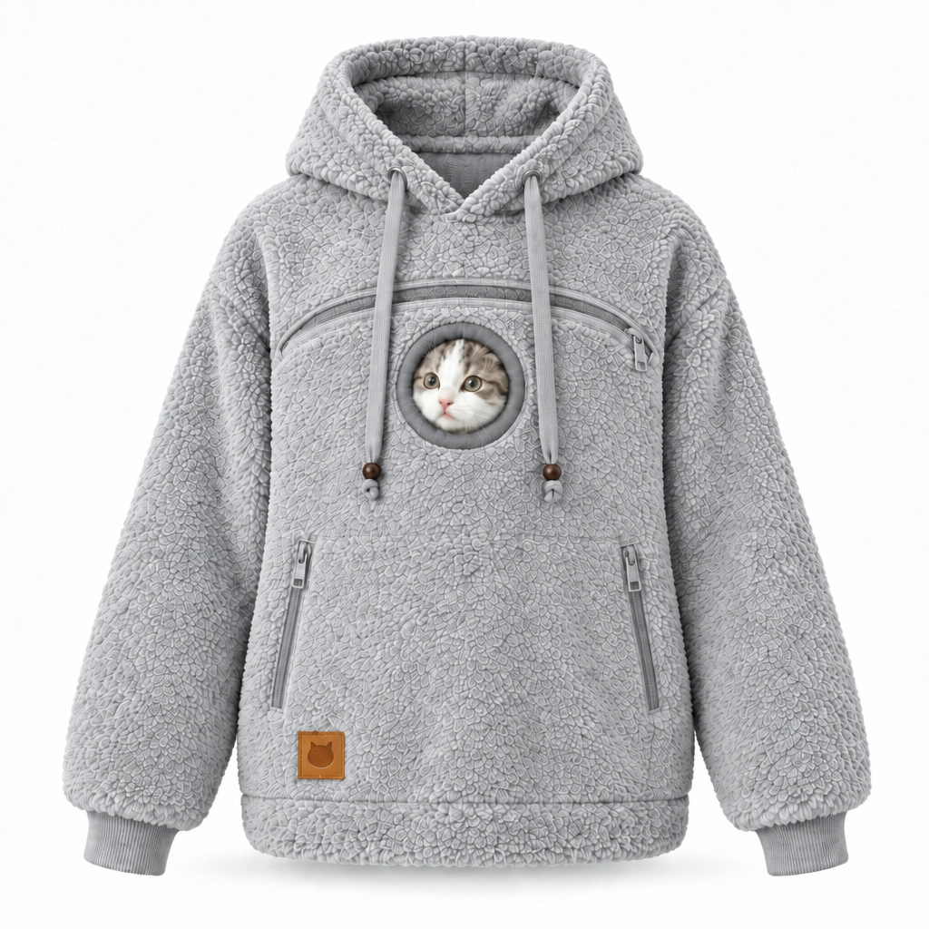 Pet Pouch Hoodie for Cats & Small Dogs