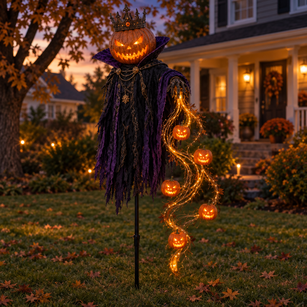 Pumpkin Reaper Halloween Yard Decoration