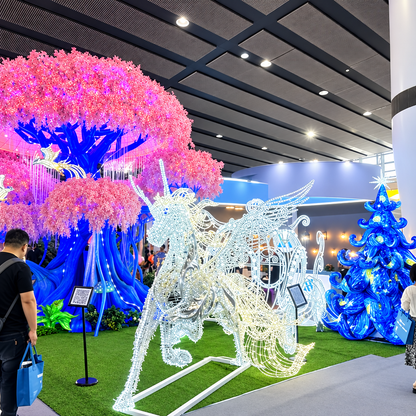 LED Unicorn Carriage Christmas Decoration