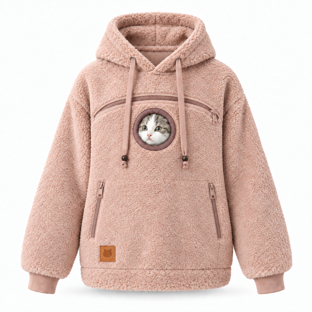 Pet Pouch Hoodie for Cats & Small Dogs