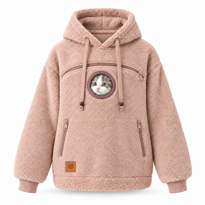 Pet Pouch Hoodie for Cats & Small Dogs