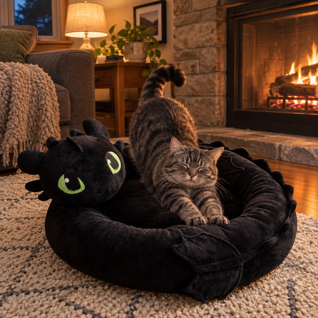 Toothless Dragon Cat Cave Bed